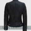 Womens Padded Leather Jacket