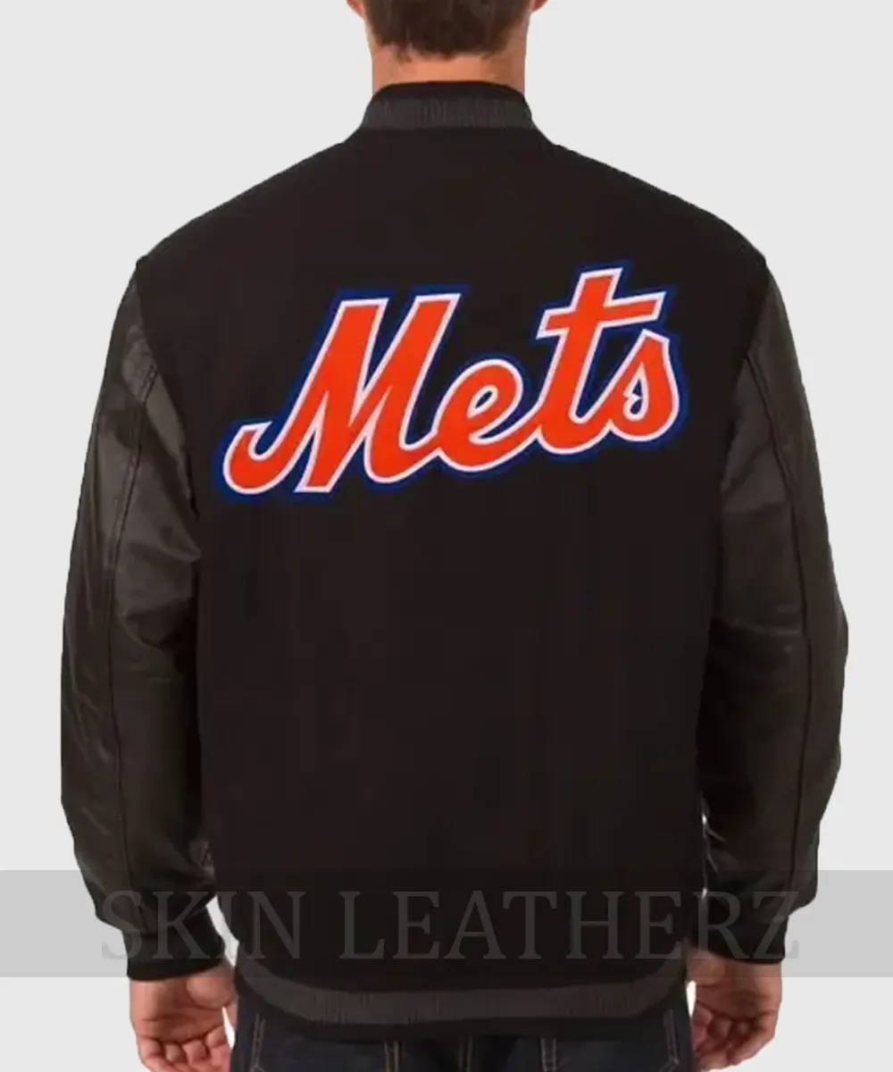 New York Mets Baseball Club Black Jacket