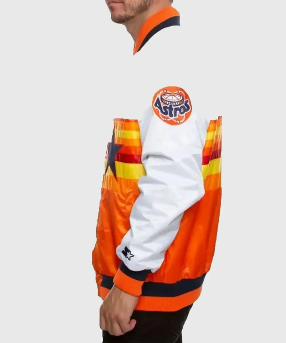Houston Astros Orange And White Jacket