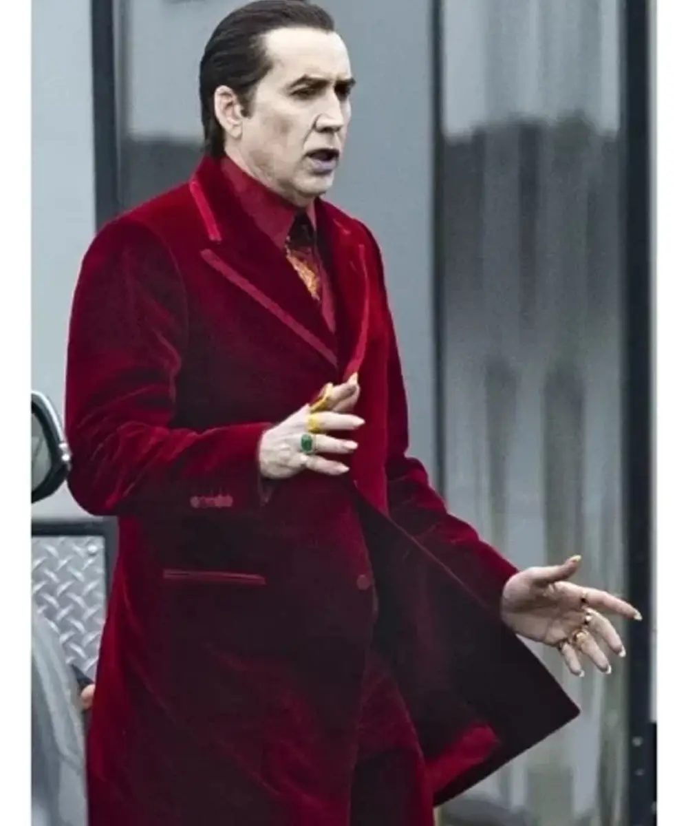 Nicolas Cage Maroon Suit
