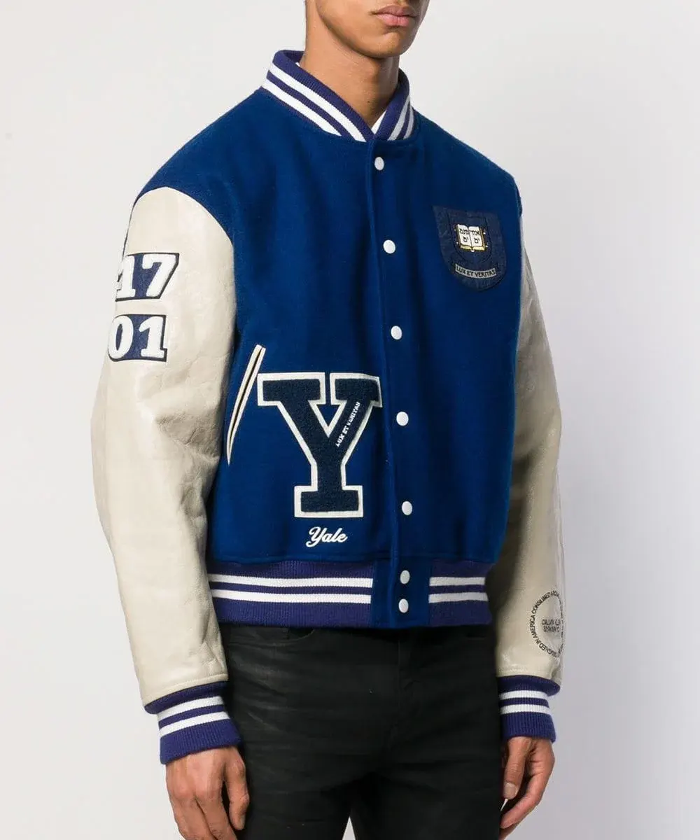 Calvin Klein Yale University Varsity Blue Jacket