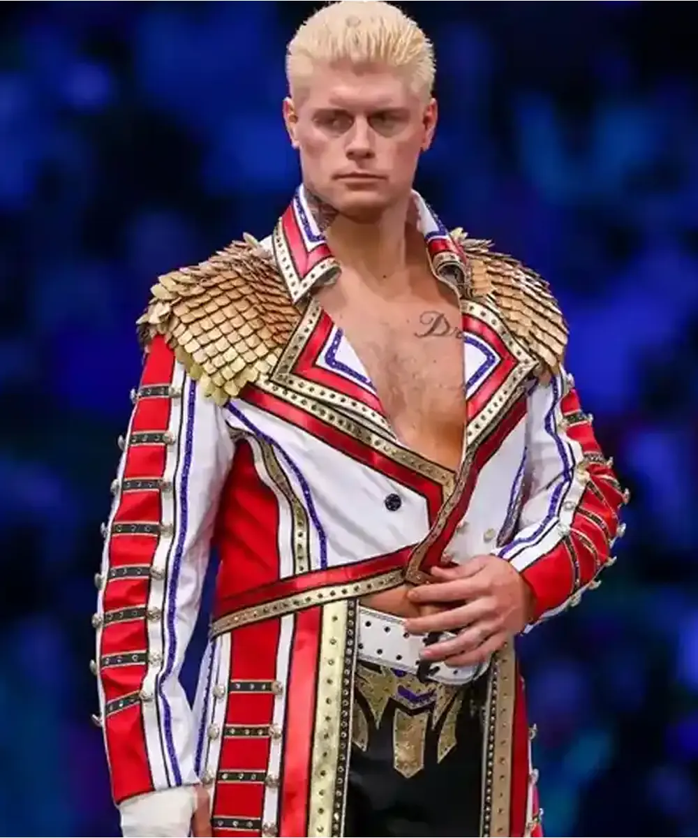 Cody Rhodes WWE Military Leather Coat