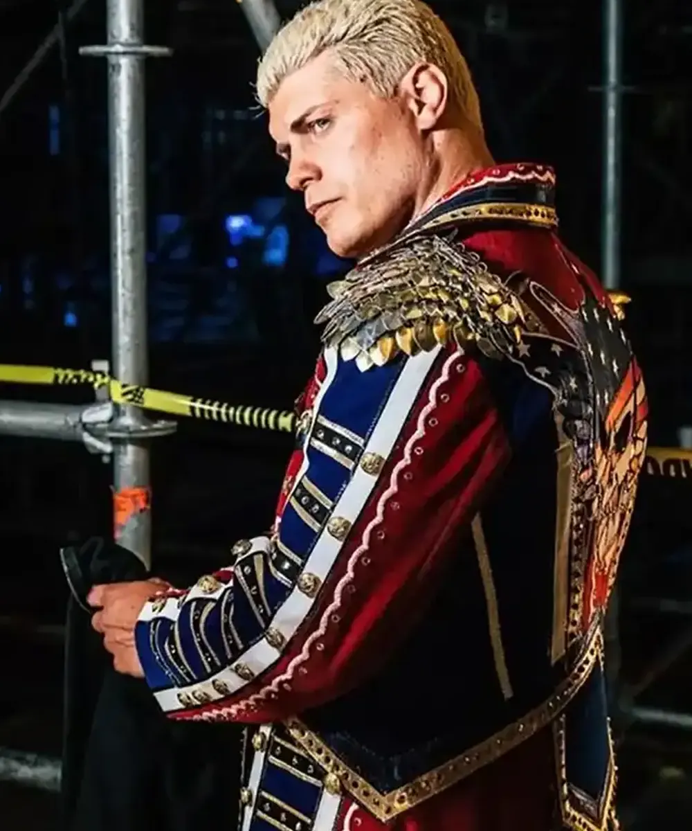 WWE Cody Rhodes Red Military Coat